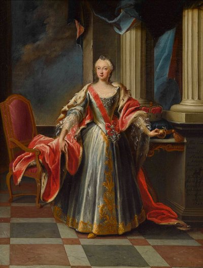 Portrait de Maria Anna Sophia de Saxe, électrice de Bavière - Peter Jacob Horemans
