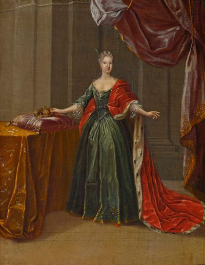 Portrait de la princesse Maria Antonia de Bavière 1724-1780, électrice de Saxe - Peter Jacob Horemans