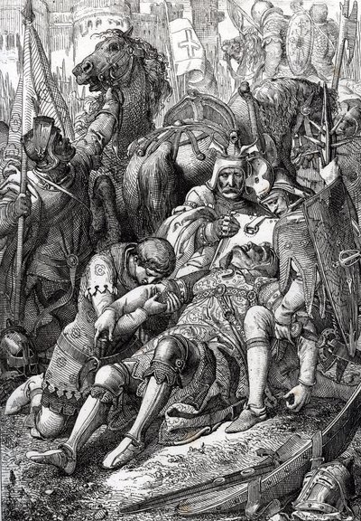 Le roi Guillaume le Conquérant blessé par son fils Robert II de Normandie dit Courteheuse (1051-1134) à la forteresse de Gerberoy - Peter Johann Nepomuck Geiger