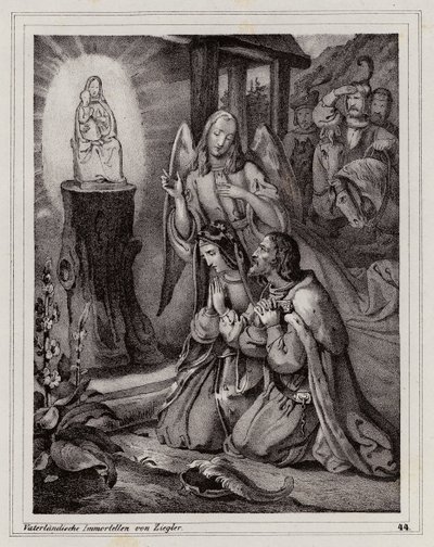 Pèlerinage de Vladislaus Henry de Moravie et de sa femme au sanctuaire de Mariazell - Peter Johann Nepomuk Geiger