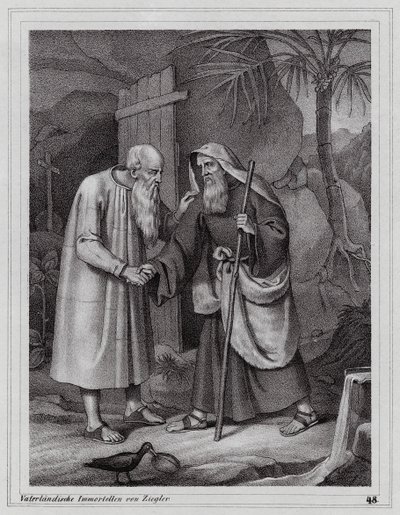 Saint Paul de Thèbes, ermite chrétien - Peter Johann Nepomuk Geiger