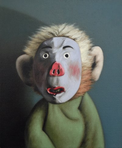 Singe avec masque de cochon, 2005 - Peter Jones