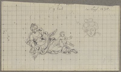 Fontaine dans le jardin de pêchers du Belvédère supérieur - Peter Krafft