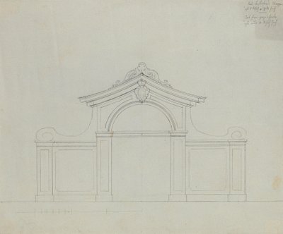 Fontaine dans le jardin de pêchers du Belvédère supérieur - Peter Krafft