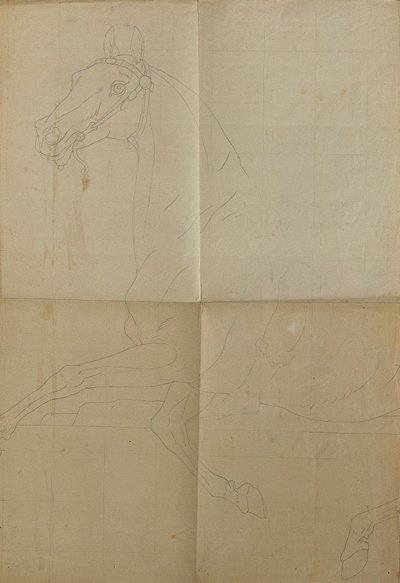 Dessin de contour pour "Rüdiger et Angelika - Peter Krafft