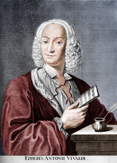 Antonio Vivaldi, compositeur baroque italien, prêtre catholique et violoniste virtuose, 1725 - Peter La Cave