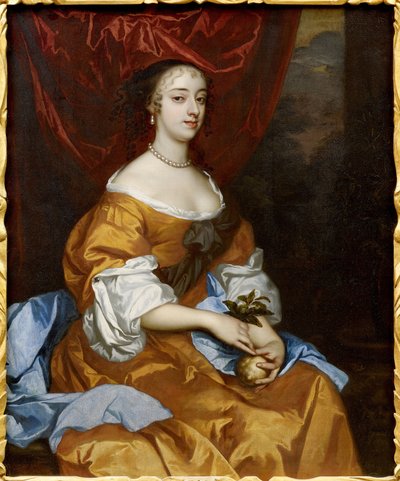 Baroque : Portrait de Margaret Hughes (Peg Hughes ou Margaret Hewes) (c. 1630-1719) - Peter Lely
