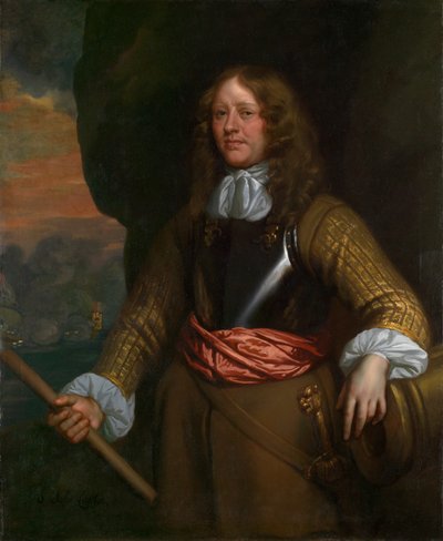 Pavillons de Lowestoft : Amiral Sir John Lawson (d.1665) - Peter Lely