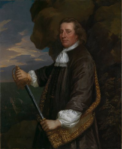 Les porte-drapeaux de Lowestoft : Vice-amiral Sir Christopher Myngs - Peter Lely