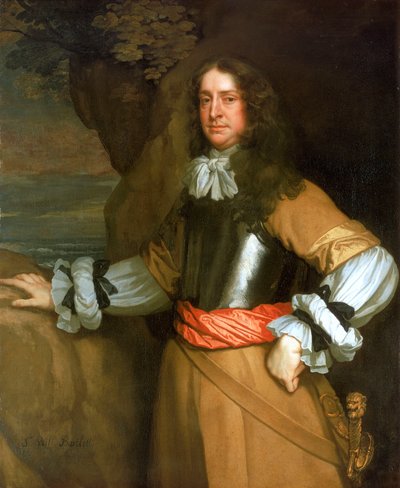 Flagmen de Lowestoft : Vice-amiral Sir William Berkeley (1639-66) - Peter Lely