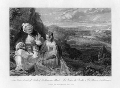 La Belle de Perth et le moine chartreux, 1845 - Peter Lightfoot