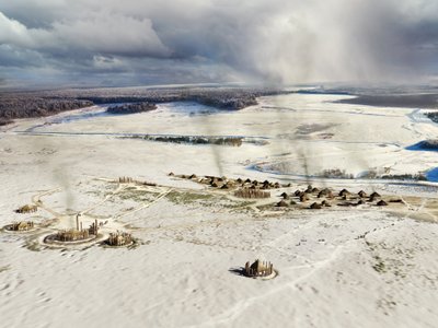 Durrington Walls, Wiltshire, vers 2500 av. J.-C. - Peter Lorimer