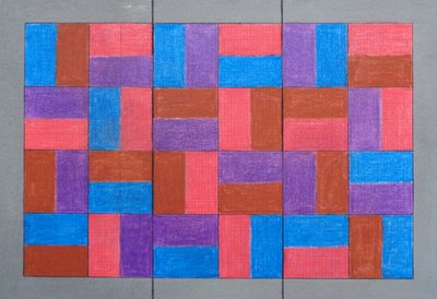 Triptyque carrelé, 20-20 - Peter McClure