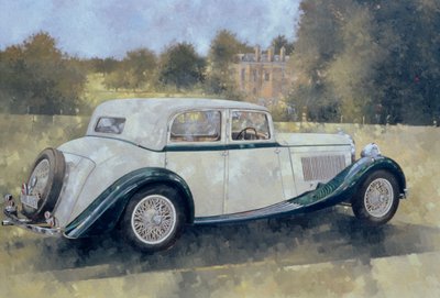 La Bentley Verte et Blanche à Althorp - Peter Miller