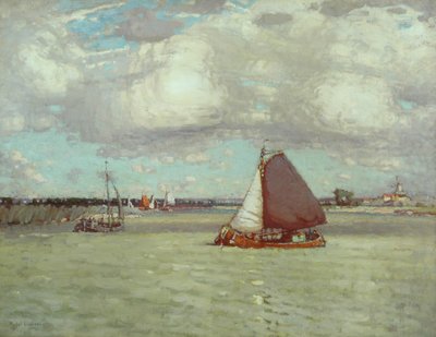 Une rivière hollandaise, c.1904 - Peter Moffat Lindner