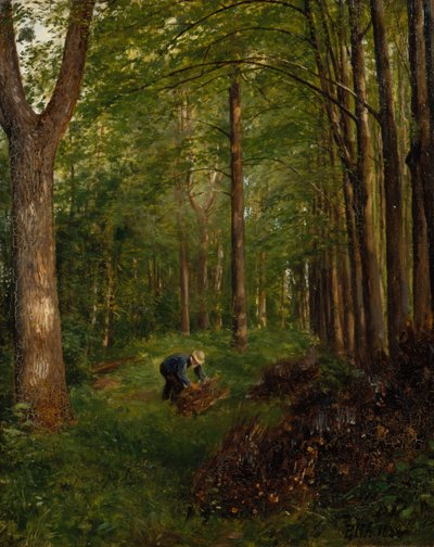 Vieux peuplier, section du jardin de Gulskov - Peter Nicolai Arbo