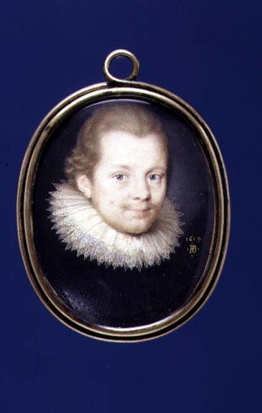 PD.12-1955 Portrait miniature de Sir Kenelm Digby (1600-65) 1619 - Peter Oliver
