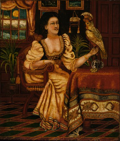 Femme avec un cacatoès - Peter Oliver Foss
