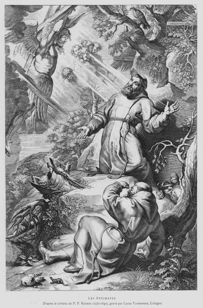 Saint François recevant les stigmates - Peter Paul (after) Rubens