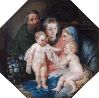 La Sainte Famille avec Sainte Élisabeth et Saint Jean - Peter Paul (after) Rubens