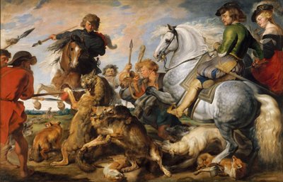Chasse au loup et au renard - Peter Paul (and studio) Rubens