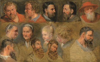 Études de têtes - Peter Paul (circle of) Rubens