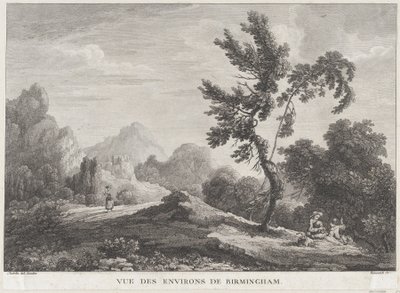 Vue de Birmingham, vers 1755 - Peter Paul Benazech