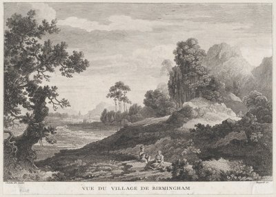 Vue du village de Birmingham, vers 1755 - Peter Paul Benazech