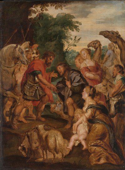 La réconciliation entre Jacob et Ésaü - Peter Paul Rubens (after)