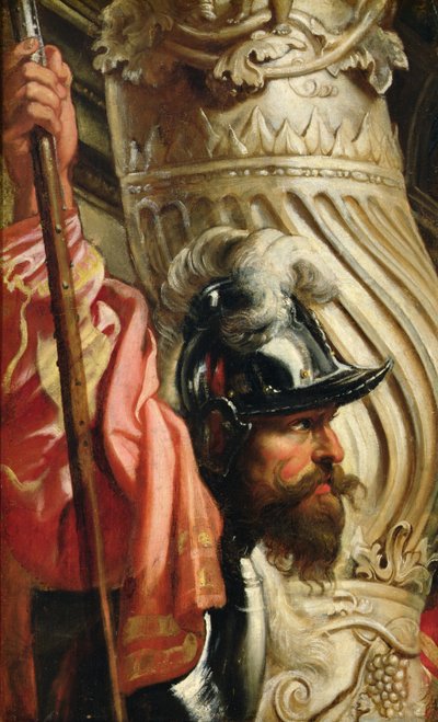 Un garde, fragment de "La Sainte Trinité adorée par la famille Gonzaga" - Peter Paul Rubens
