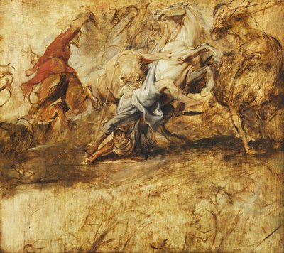 Une chasse au lion - Peter Paul Rubens