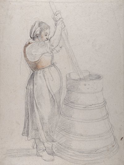 Une paysanne barattant du beurre - Peter Paul Rubens