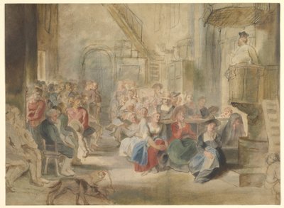 Un sermon dans une église de village - Peter Paul Rubens