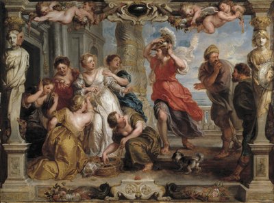 Achille découvert par Ulysse parmi les filles de Lycomède à Skyros, 1630-1635 - Peter Paul Rubens