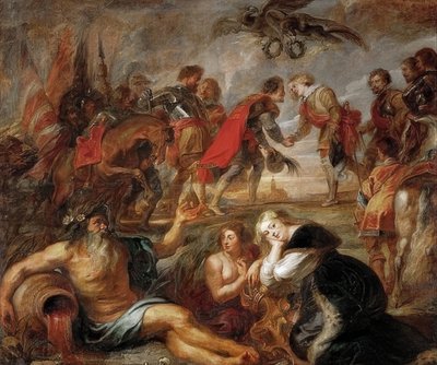 Rencontre du roi Ferdinand de Hongrie avec le cardinal-infant Ferdinand avant la bataille de Nördlingen - Peter Paul Rubens