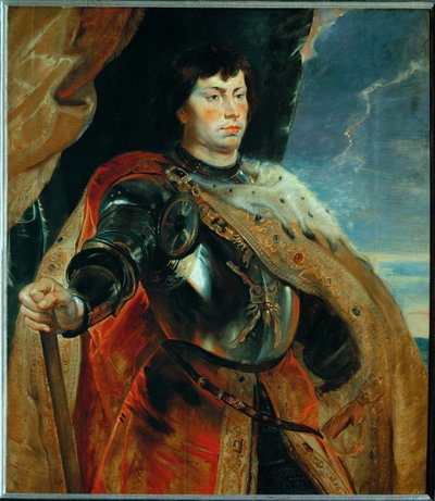 Charles le Téméraire de Bourgogne, vers 1618 (peinture sur bois de chêne) - Peter Paul Rubens