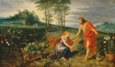 Le Christ apparaît à Marie Madeleine le matin de Pâques (Noli me tangere). Vers 1626 - Peter Paul Rubens