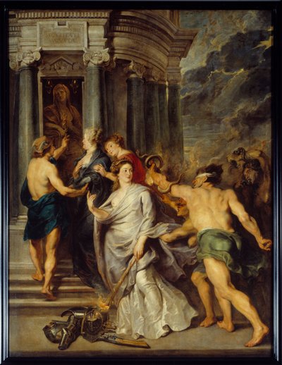 Cycle de Marie de Médicis (1573-1642) : Deuxième guerre de la mère et du fils opposant Marie de Médicis et Louis XIII. La conclusion de la paix à Angers le 10/08/1620 - Peter Paul Rubens