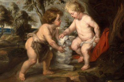 Le petit Jésus avec le garçon Jean - Peter Paul Rubens