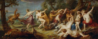 Diane et ses nymphes découvertes par des satyres, vers 1635 (peinture sur toile) - Peter Paul Rubens