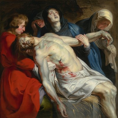 La Mise au tombeau - Peter Paul Rubens