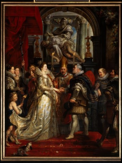 Le mariage par procuration de la princesse Marie de Médicis avec le roi Henri IV - Peter Paul Rubens
