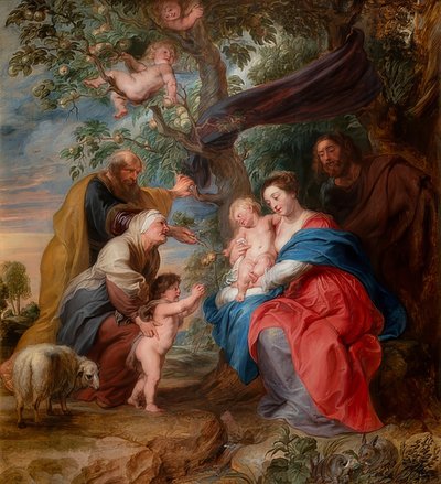 La Sainte Famille sous un pommier. Vers 1632 - Peter Paul Rubens
