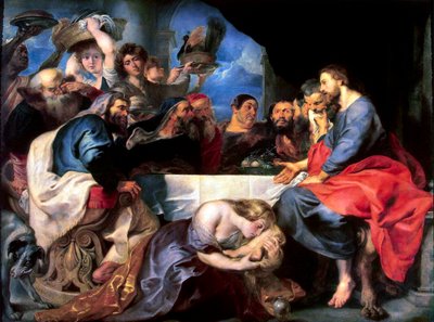 Festin dans la maison de Simon le Pharisien, entre 1618 et 1620 - Peter Paul Rubens