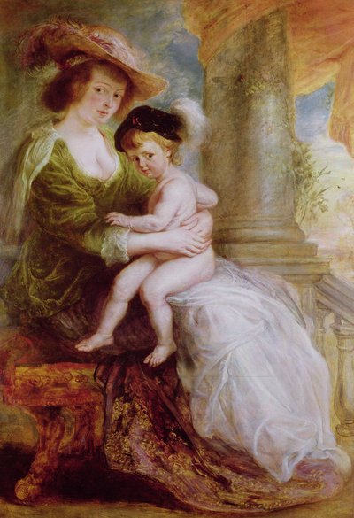 Hélène Fourment (1614-73) et son fils Frans - Peter Paul Rubens