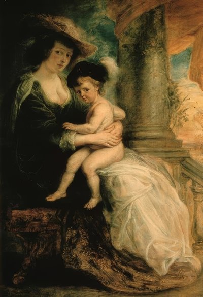 Hélène Fourment avec son fils aîné Frans - Peter Paul Rubens
