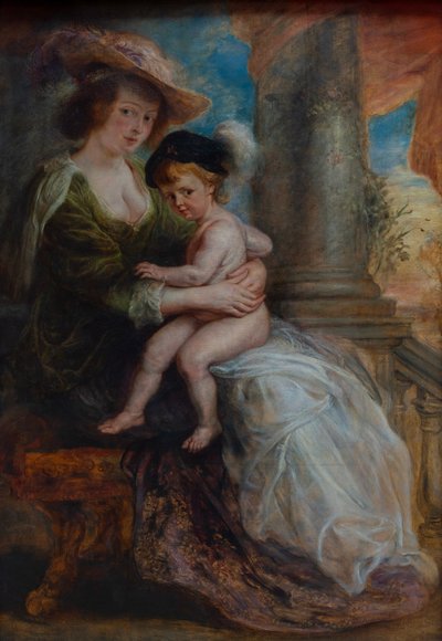 Hélène Fourment with her Son Frans - Peter Paul Rubens
