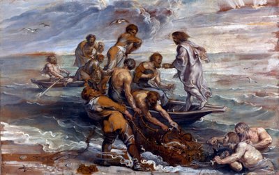 La pêche miraculeuse. Peinture de Pieter Paul Rubens - Peter Paul Rubens