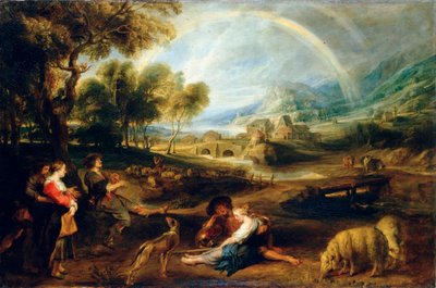 Paysage avec un arc-en-ciel, début des années 1630 - Peter Paul Rubens