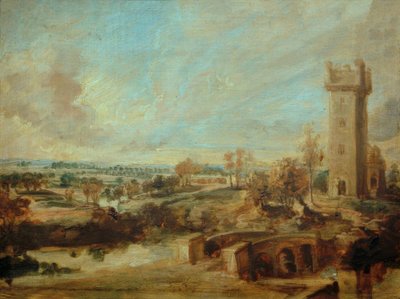 Paysage avec tour - Peter Paul Rubens
